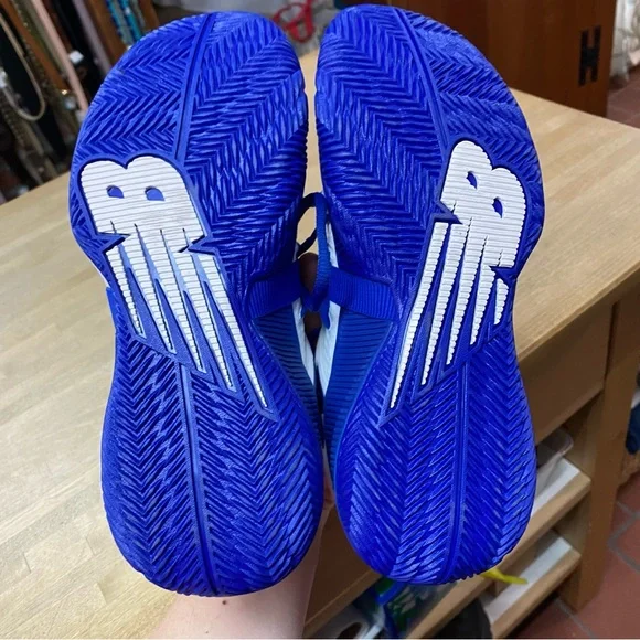 NEW BALANCE OMN1S Low White & Blue Sneakers Men’s Sz 7 - Picture 4 of 8